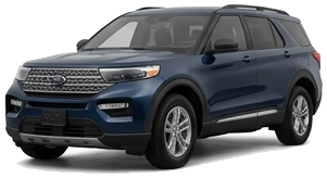 Navy three-row SUV